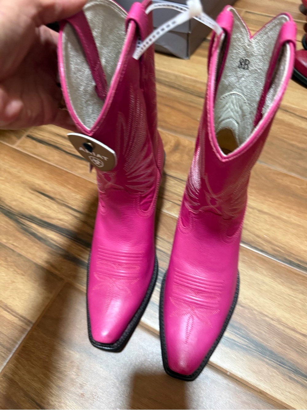 Ariat Hot Pink Western Heeled Cowboy Boots
